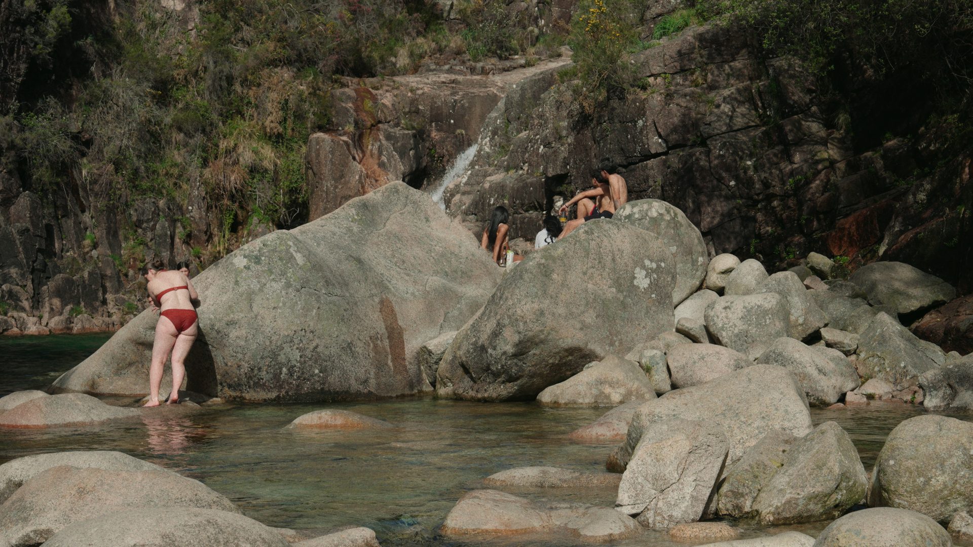 Natural river pools in the Gerês mountains